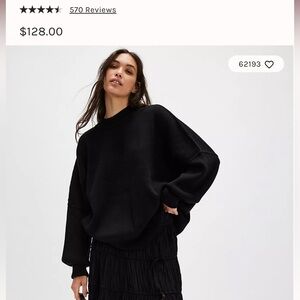 Free people size small black easy street tunic